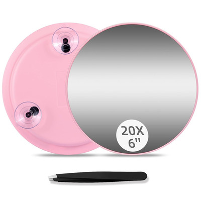20X Makeup Magnifying Mirror, 6Inch Makeup Magnification and Tweezers Set, 20X T