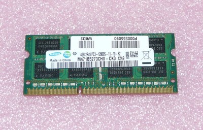 4GB 2Rx8 PC3-12800S-11-10-F2 Samsung M471B5273CH0-CK0 DDR3 SO-DIMM RAM 204-pin.