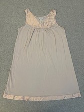 Vintage Vanity Fair Nightgown Women's Medium Pink Sleeveless Nylon Lace Trim
