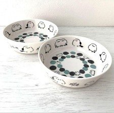 Bowl Shimaenaga Bird 13.5x4cm/5.31x1.57" 2pcs set Ceramic Bowl Bowl Bowl Bowl