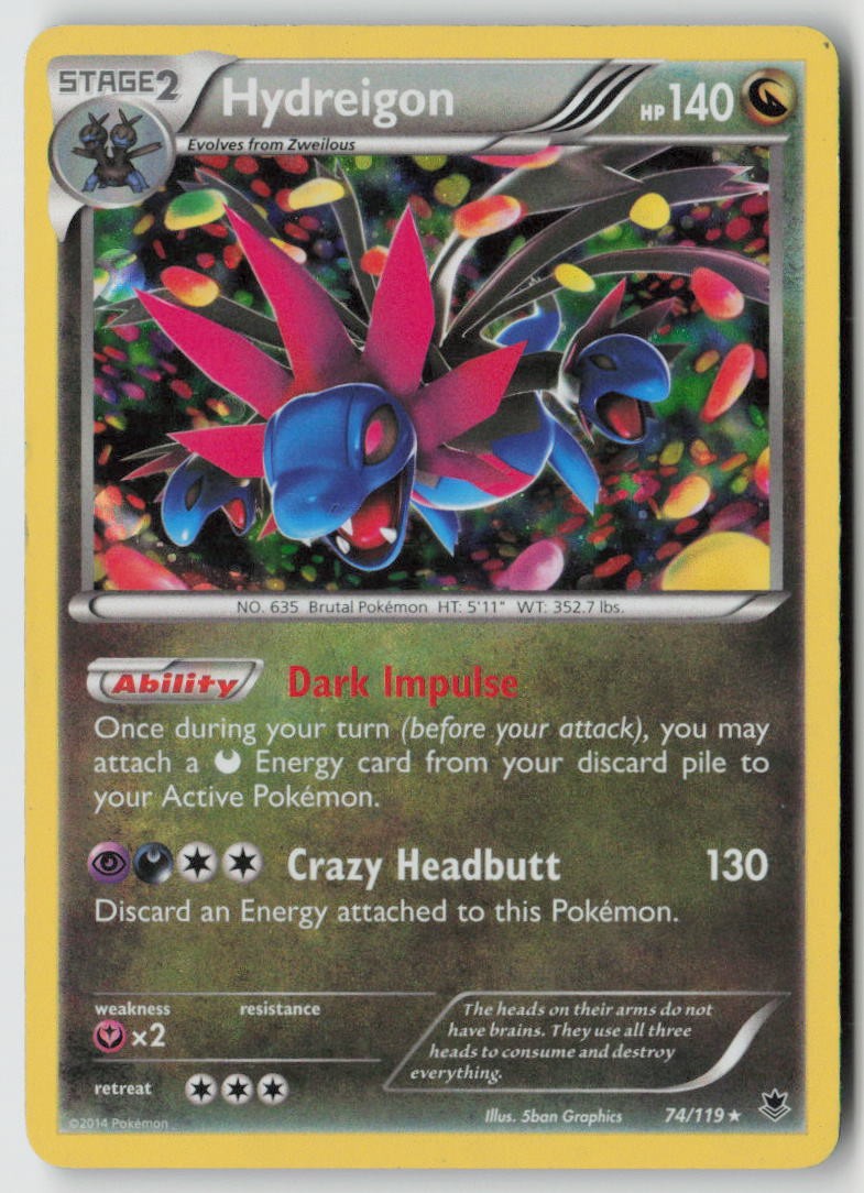 Hydreigon - (Cosmos Holo) 074/119 - Blister Exclusives Holo - PTCG - MP