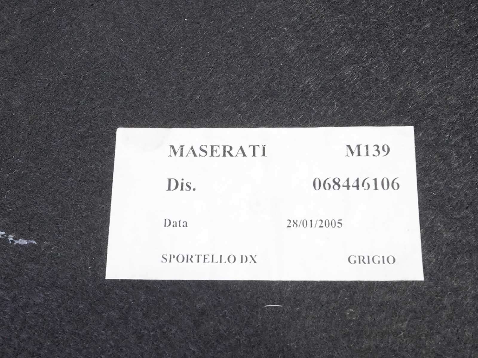 2004 - 2008 MASERATI QUATTROPORTE M139 STORAGE COMPARTMENT BOOT LUGGAGE REAR OEM