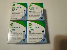 200 One Touch Ultra Glucose Blood Test Strips 4 50 Count exp 6/30/26-9/30/26