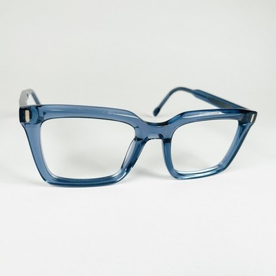 SPECSAVERS Brille BLAU ECKIG Brillengestell MOD: TEAK 33143507