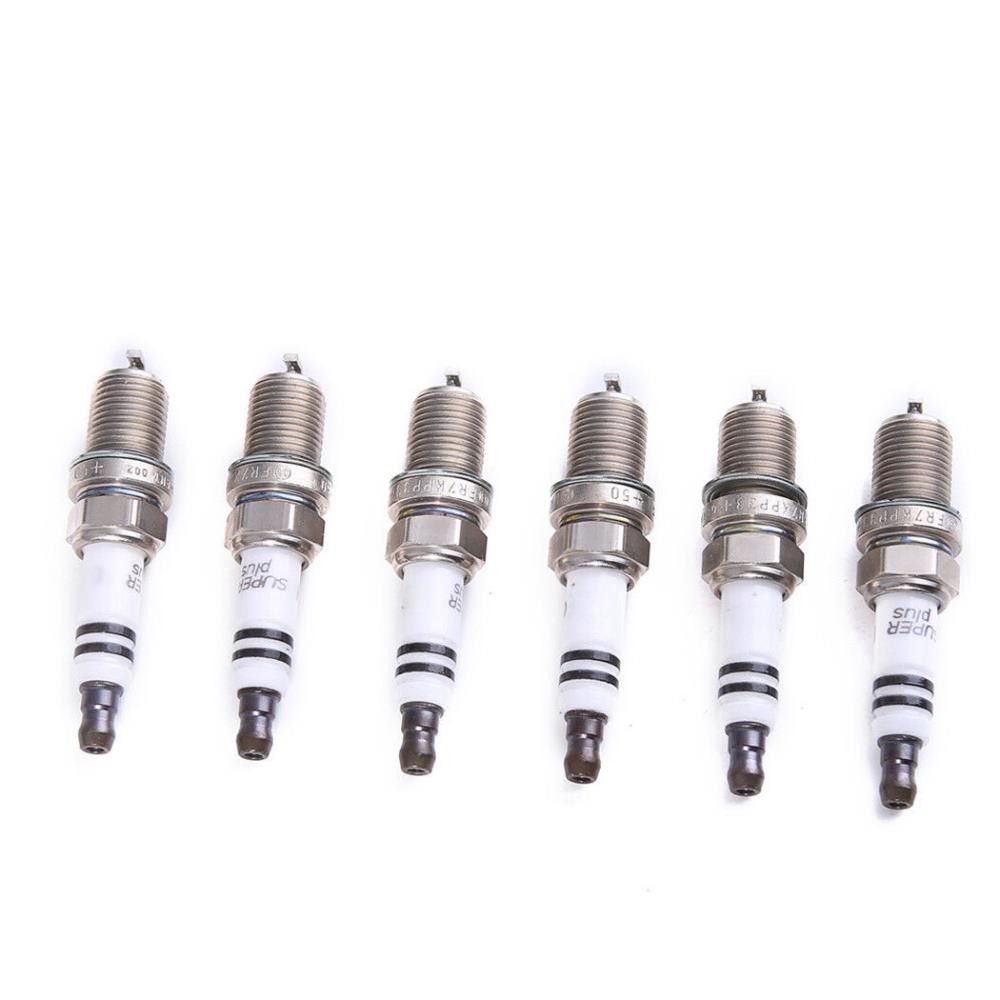 2.7T 6Pcs Platinum Spark Plug For AUDI S4 A6 S6 Allroad Quattro#101000063AA#