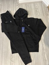 Black Ralph Lauren Tracksuit (Size Medium)