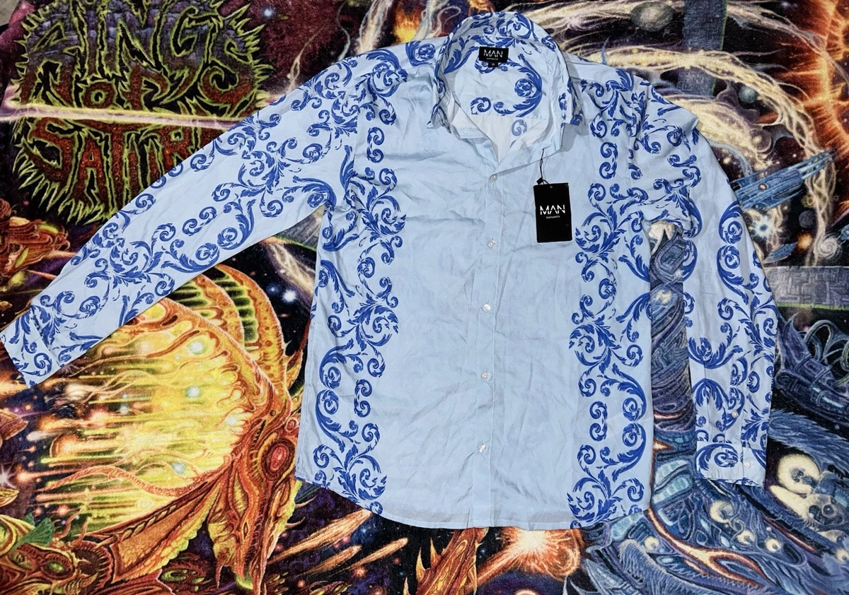 Boohoo Long Sleeve Casual Button-Down Shirts for Men for sale | eBay