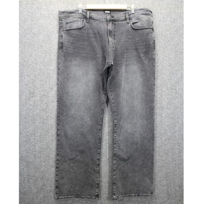 Men's Hudson Walker Faded Kick Flare Jeans Size 40x33 Gray NEW