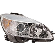 For Mercedes-Benz C230/C250 Headlight 2008-2011 Passenger Side Chrome Halogen