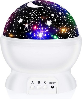 LED Starry Night Sky Projector Lamp Kids Gift Moon Star Light Rotating Cosmos