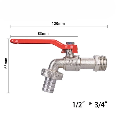 #ad 1 2Inch Garden Irrigation Brass Faucet IBC Tank Water Tap Single Outlet Valve Re $18.13