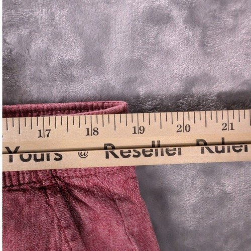 Gap Pull On Shorts Mens Extra Large Red Linen Blend Preppy Beachy Coastal Casual - Picture 3 of 9