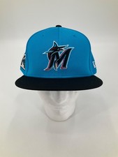 MIAMI MARLINS 2025 SPRING TRAINING NEW ERA W/ FLAT BRIM FITTED HAT SEE SIZES 