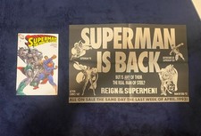 Superman The Man of Steel 19MATTEL NM 2005 High Grade  Promotional Poster
