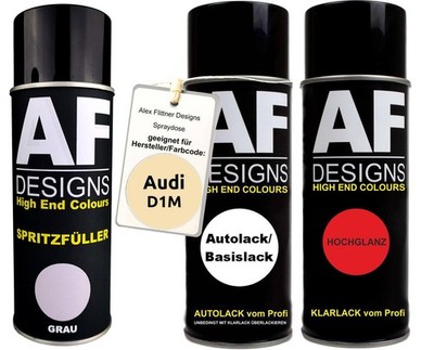 Spritzfüller Set für Audi D1M Dubai Taxi Corp. Beige Klarlack Spritzfüller Grund