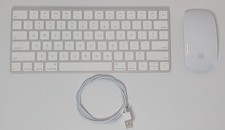 Apple A1644 Magic Keyboard 2 and Magic Mouse 2 A1657 Wireless Kit Set White Used