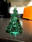 Fenton Glass Christmas Tree Emerald Green 4.5” Vintage - Excellent Condition