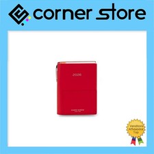 Campo Marzio - Agenda Giornaliera 2026 Tascabile con Penna -9x13cm - Rosso