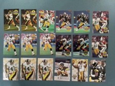 Pittsburgh Steelers- 18 Playoff Card Lot- Stewart, Lake, Green, Greene- HOF