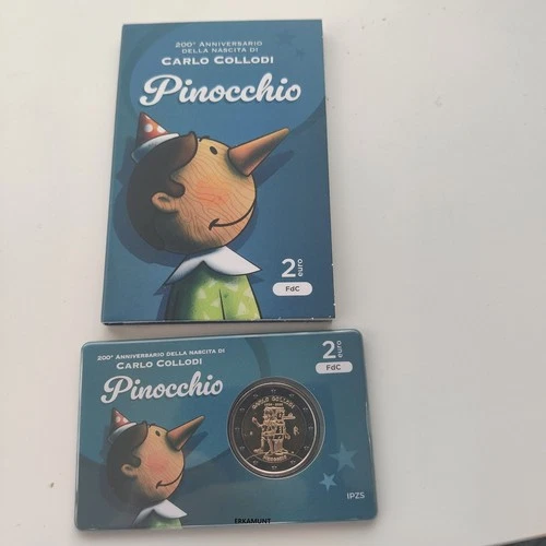 2 Euro Italy 2026 "Pinocchio" in coincard
