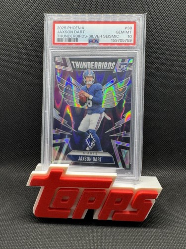 Jaxson Dart [Silver Seismic] #38 2025 Panini Phoenix Thunderbirds card