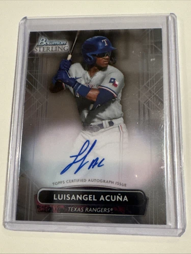 2022 Bowman Sterling Luisangel Acuna Prospect Auto #PA-LA Rangers Mets