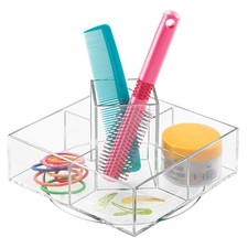 NEW DELUXE MAKEUP ORGANIZER - ACRYLIC ROTATING COSMETIC/BRUSH STORAGE DISPLAY