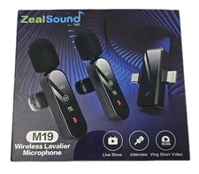 Mini Microphone for IPhone with LED Display, Wireless Lavalier Mic with USB C