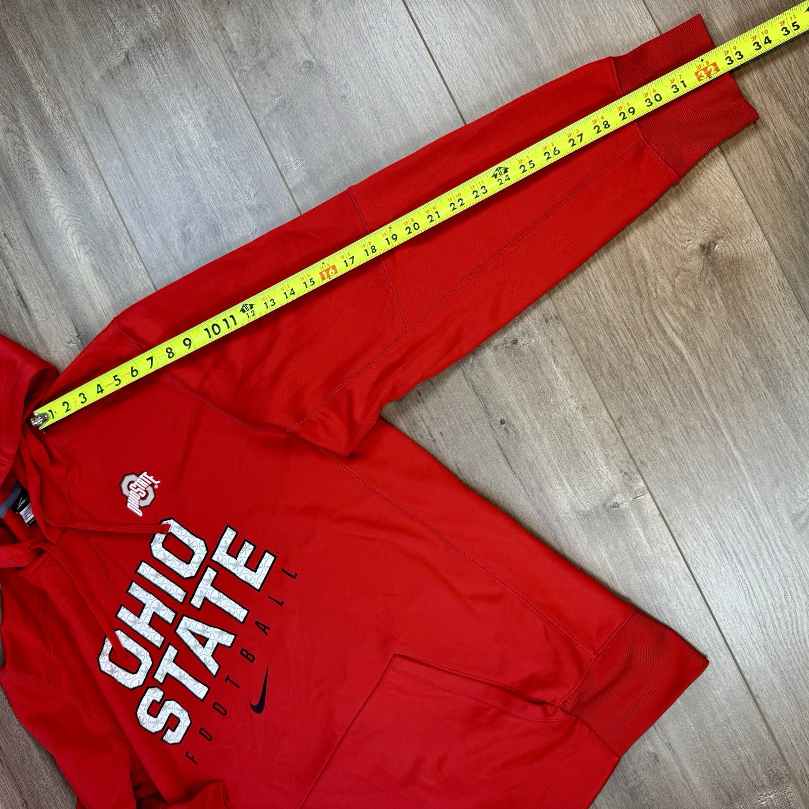 Ohio State University Buckeyes Football Nike Therma-Fit Fleece Hoodie Men's XXL thumbnail 16