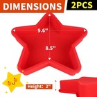 Star Cake Pan, Silicone Star Shaped Cake Pan, 9.5 Inch Large Nonstick Cake Mold — photo 3