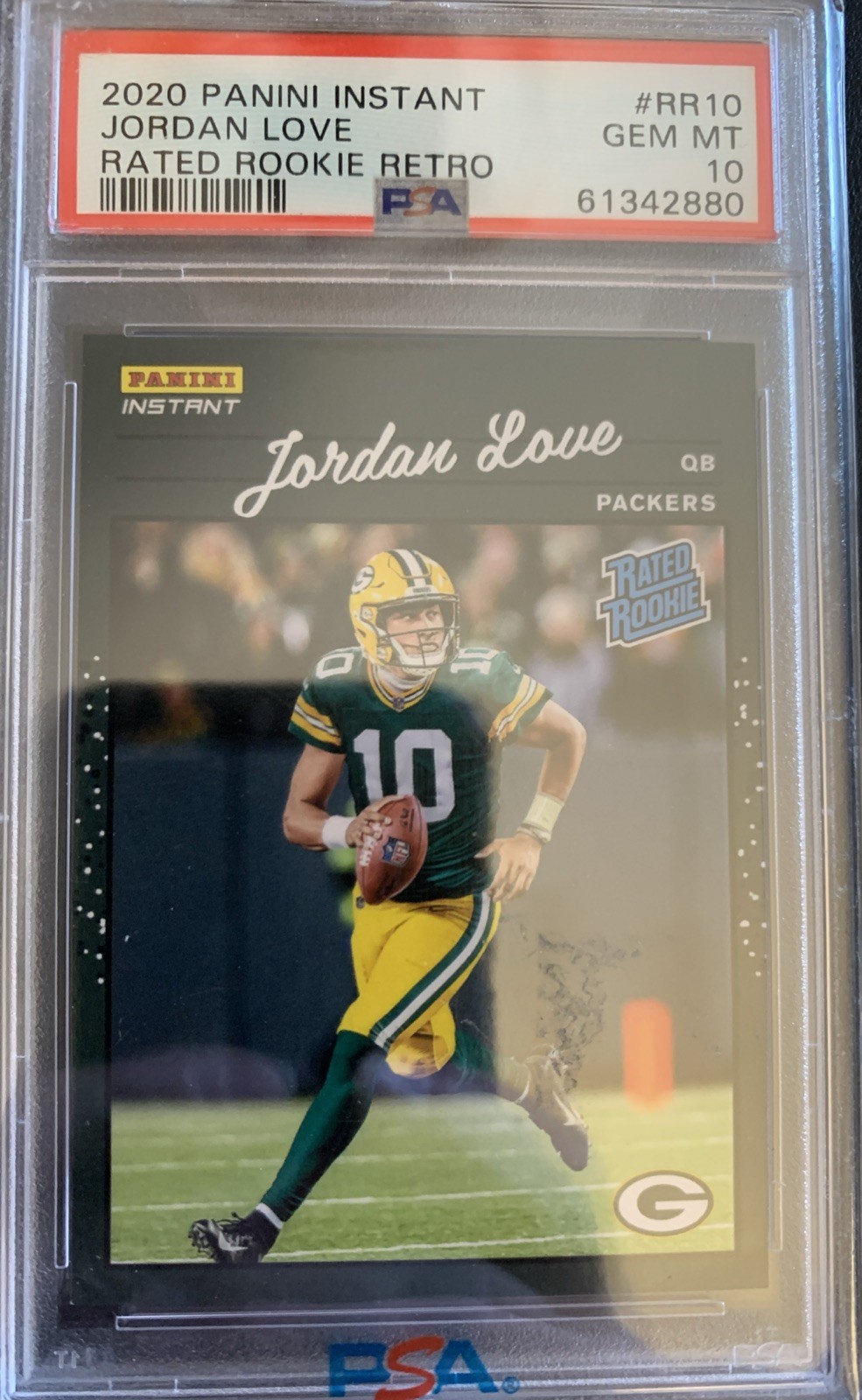 Jordan Love Panini Instant Rated Rookie Retro #RR10 Base