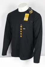 Ariat Men's Rebar Workman Chrome Moto Eagle Long Sleeve T Shirt Black 10052056