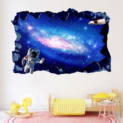  1Pc 3D Astronaut Space Wallpaper für Home Universe Theme Umweltfreundliche PVC
