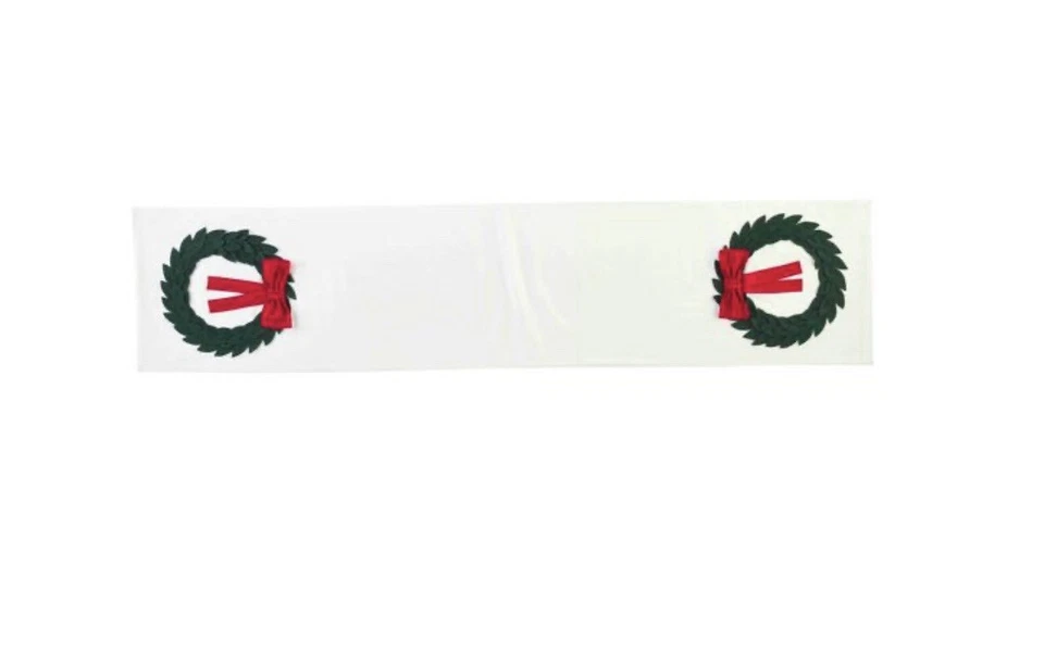 Mud Pie Christmas Wreath Table Runner 16” x 72” NEW - Image 2 of 2