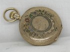 VERY RARE ENAMEL & 14K NICKEL G SIZE E. HOWARD YELLOW GOLD POCKET WATCH, RUNNING — photo 4