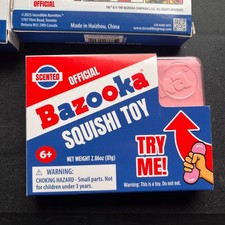 Bazooka Gum Squishy Toy Scented Block of Gum Squeeze Fidget Incredible Toys NEW