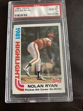 1982 Topps - 1981 Highlight Nolan Ryan #5 INCREDIBLE PSA 10!! LOW POP!!