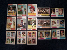 1974 Topps Schmidt Rose Bench Aaron Seaver Palmer Santo TRD Baseball Lot 15 Nice