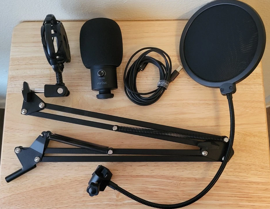 FIFINE T669 Studio Kondensator USB Computer PC Mikrofon Kit mit verstellbarem Ausleger