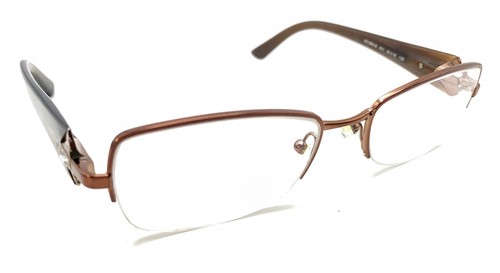 Vogue VO 3864-B 811 Brown Metal Half Rim Eyeglasses Frames 51-18 135 Women