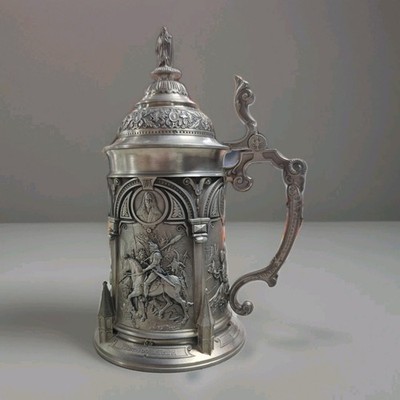 Zinn Gallery Pewter Beer Stein Featuring The Artwork of Albrecht Durer 9''H