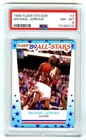 MICHAEL JORDAN~1989 FLEER ALL-STAR STICKER PSA-8 NM-MT HOT NBA CARD#3 (NEW CASE)