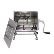 Hakka Manual Meat Mixer 15lb/7.5L, Stainless Steel 10L Tilt Tank Meat Mixer f...
