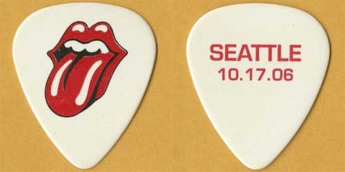 Rolling Stones 2006 A Bigger Bang - 10/17 Seattle concert tour stage Guitar Pick