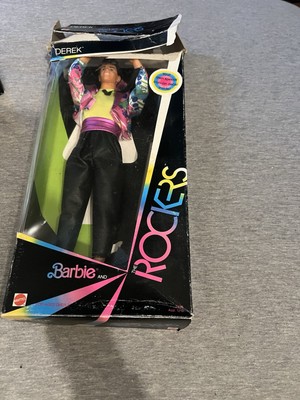 1985 Derek Barbie and Rock doll with extras