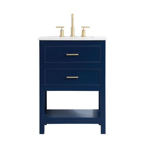 Elegant Lighting VF19024 Sinclaire 24" - Blue