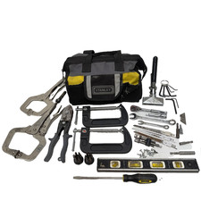 Lote de herramientas GearWrench trinquete Wiss WC5S Malco S-2 abrazaderas en C bolsa de herramientas