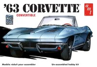 Amt 1963 Chevy Corvette Convertible 1:25 Scale Model Kit (Us Import)