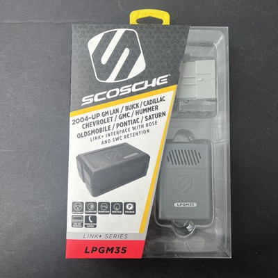 NEW Scosche LPGM35 Link+ Interface w/ Bose & SWC Retention, 2004-Up GM Vehicles
