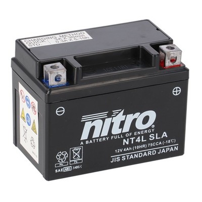 Nitro Batterie 12V 4AH YTX4L-BS Gel 50314 (für: Atala Hacker 50 LC AT14 96-99 )